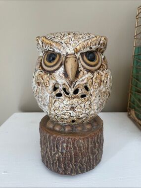 Ceramic owl statute - night lite - fragrance diffuser